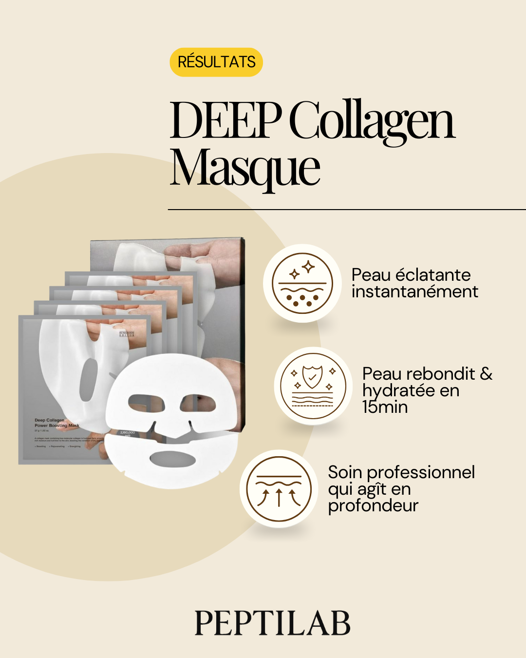 PEPTILAB - DEEP Collagen Masque x5